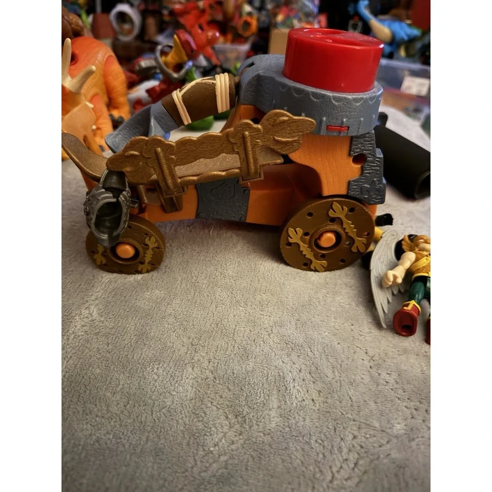 Fisher Price Imaginext Dinosaur T-Rex Mountain Playset Dino Lot Cavemen